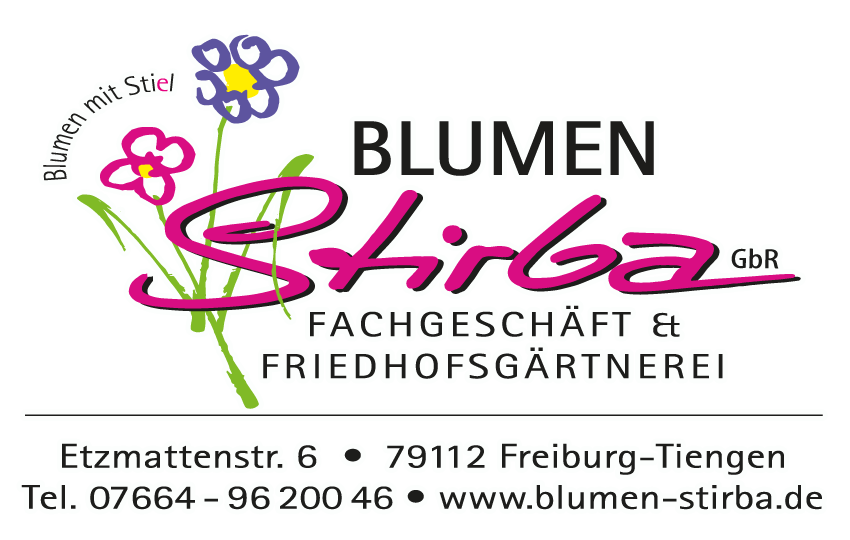 Logo erweitert Blumen Stirba